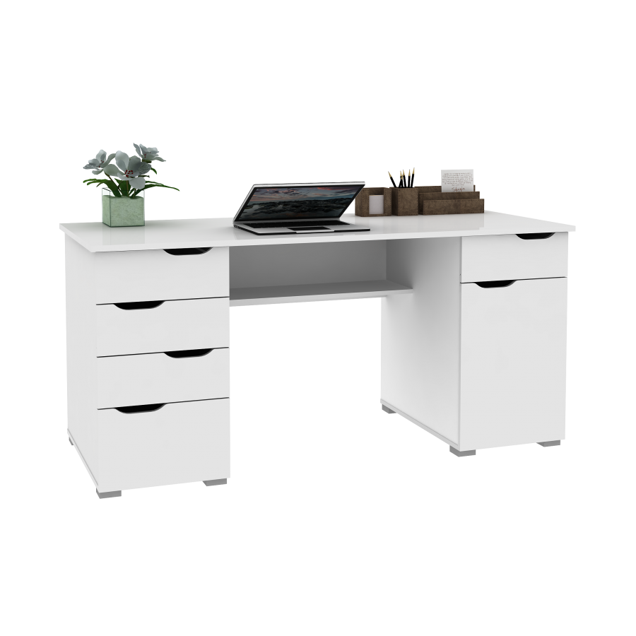 Kentucky Home Office Workstation White